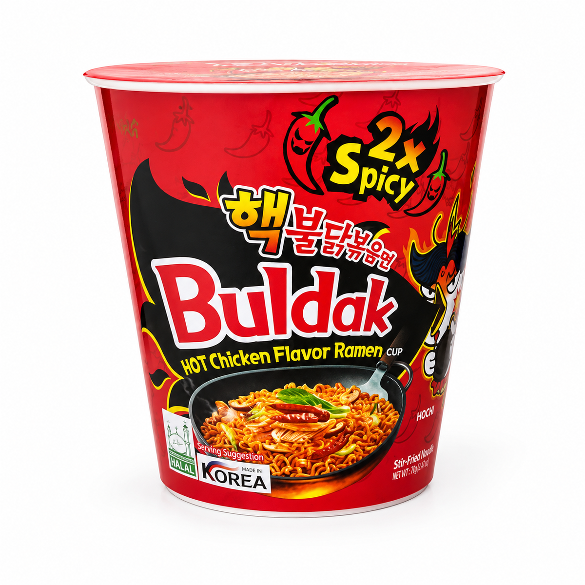 Samyang Buldak 2X Spicy Hot Chicken Flavor Ramen Cup 70g – Imported from Korea