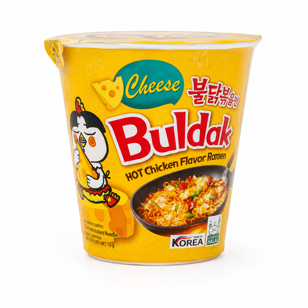 Samyang Buldak 2X Cheese Hot Chicken Flavor Ramen Cup 70g – Imported from Korea