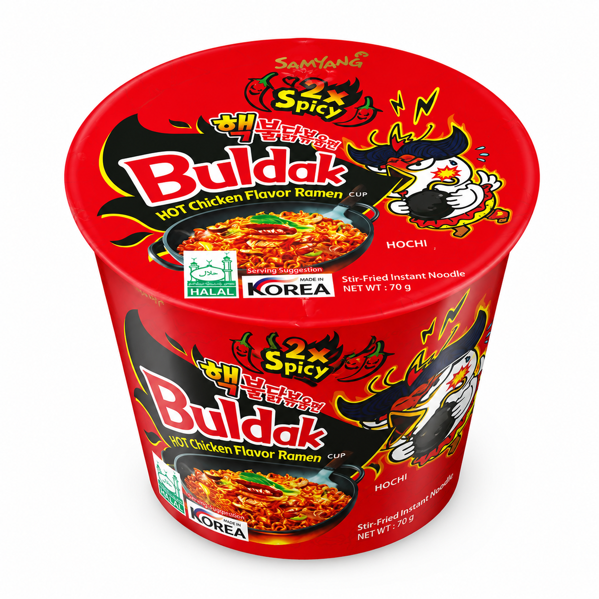 Samyang Buldak 2X Spicy Hot Chicken Flavor Ramen Cup 70g – Imported from Korea