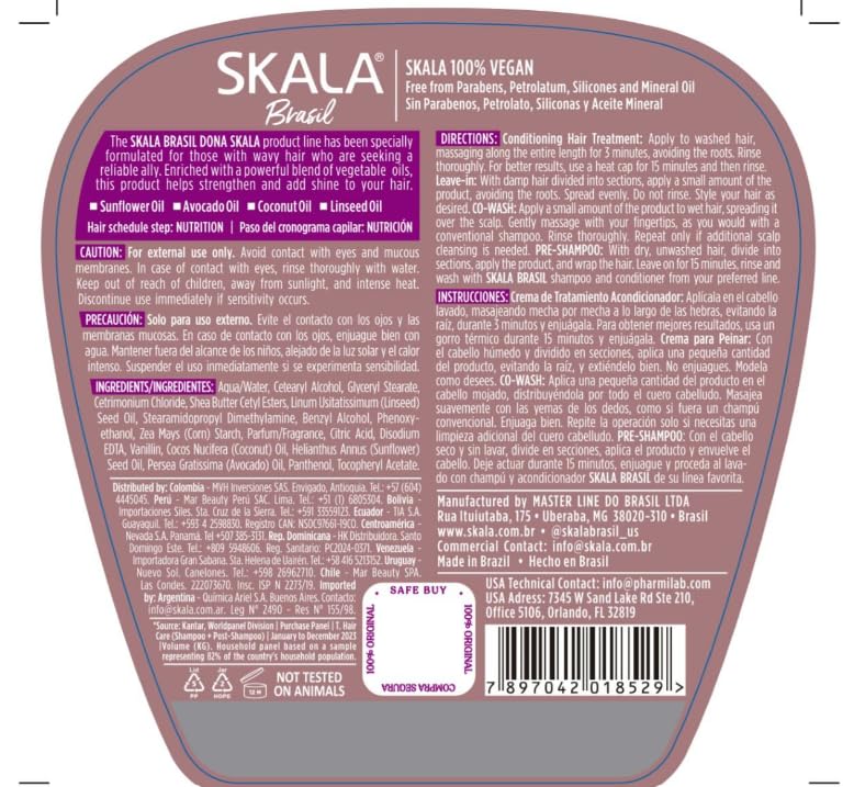 SKALA Brasil Dona skala 2-in-1 Treatment Cream and Leave-in, 1000g