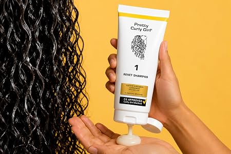 Pretty Curly Girl Reset Shampoo, Papaya and Avocado, Protein Free, 250 ml / 8.5 oz, made in the Netherlands