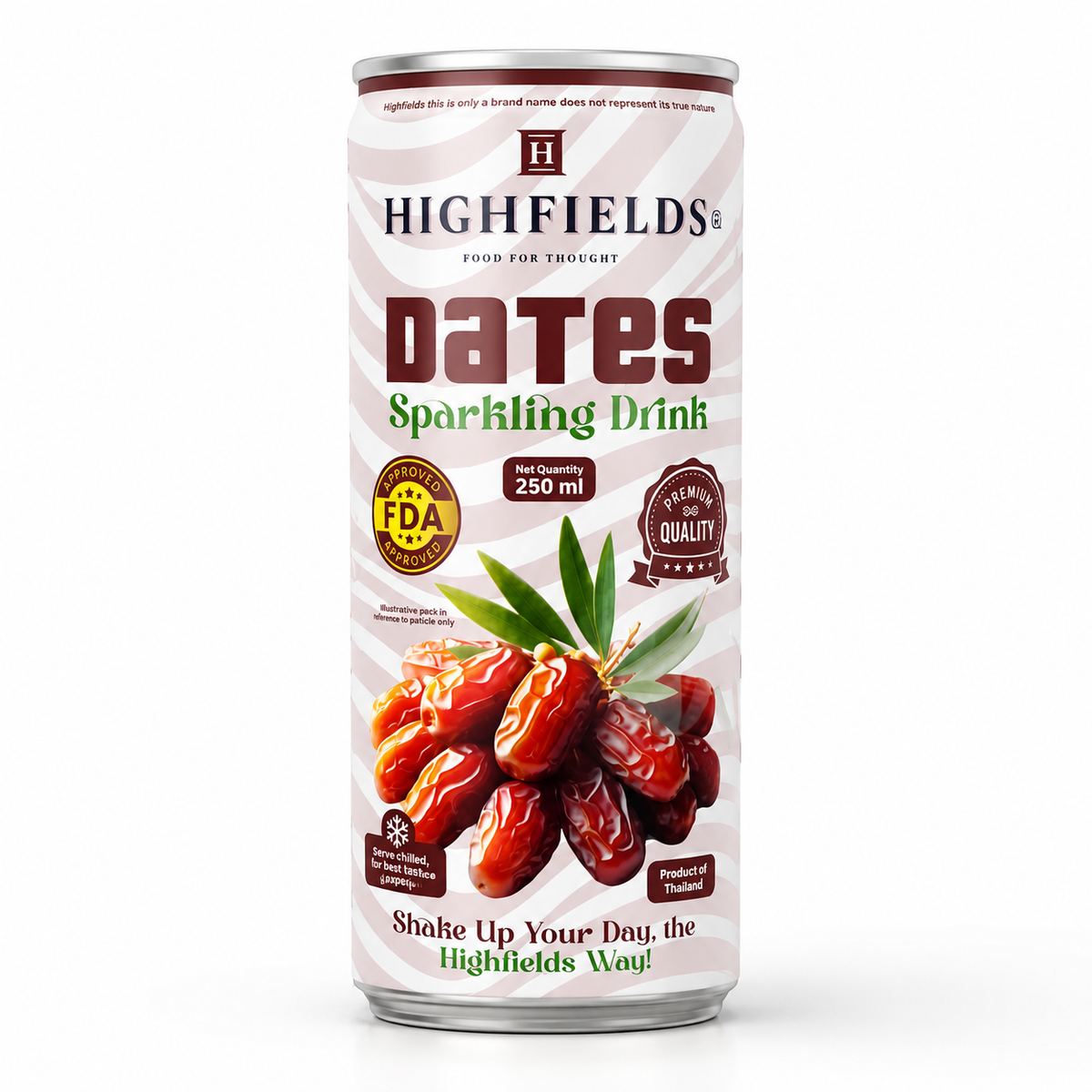 Highfields Dates Sparkling Drink 250ml – Imported from Thailand