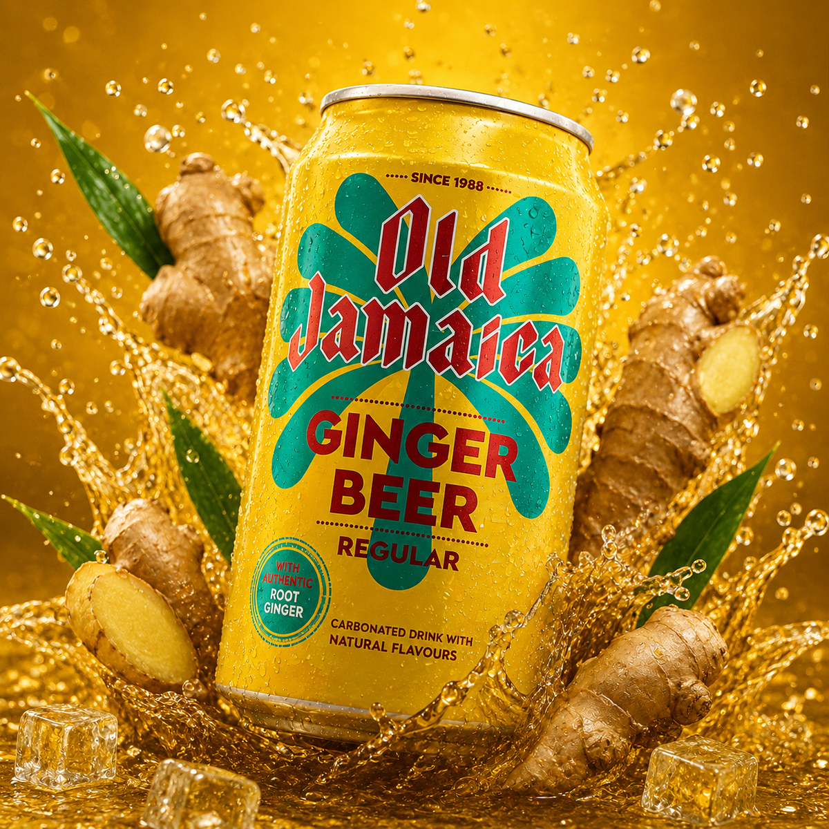 Old Jamaica Ginger Beer Regular 330ml (Non-Alcoholic) – Imported from UK