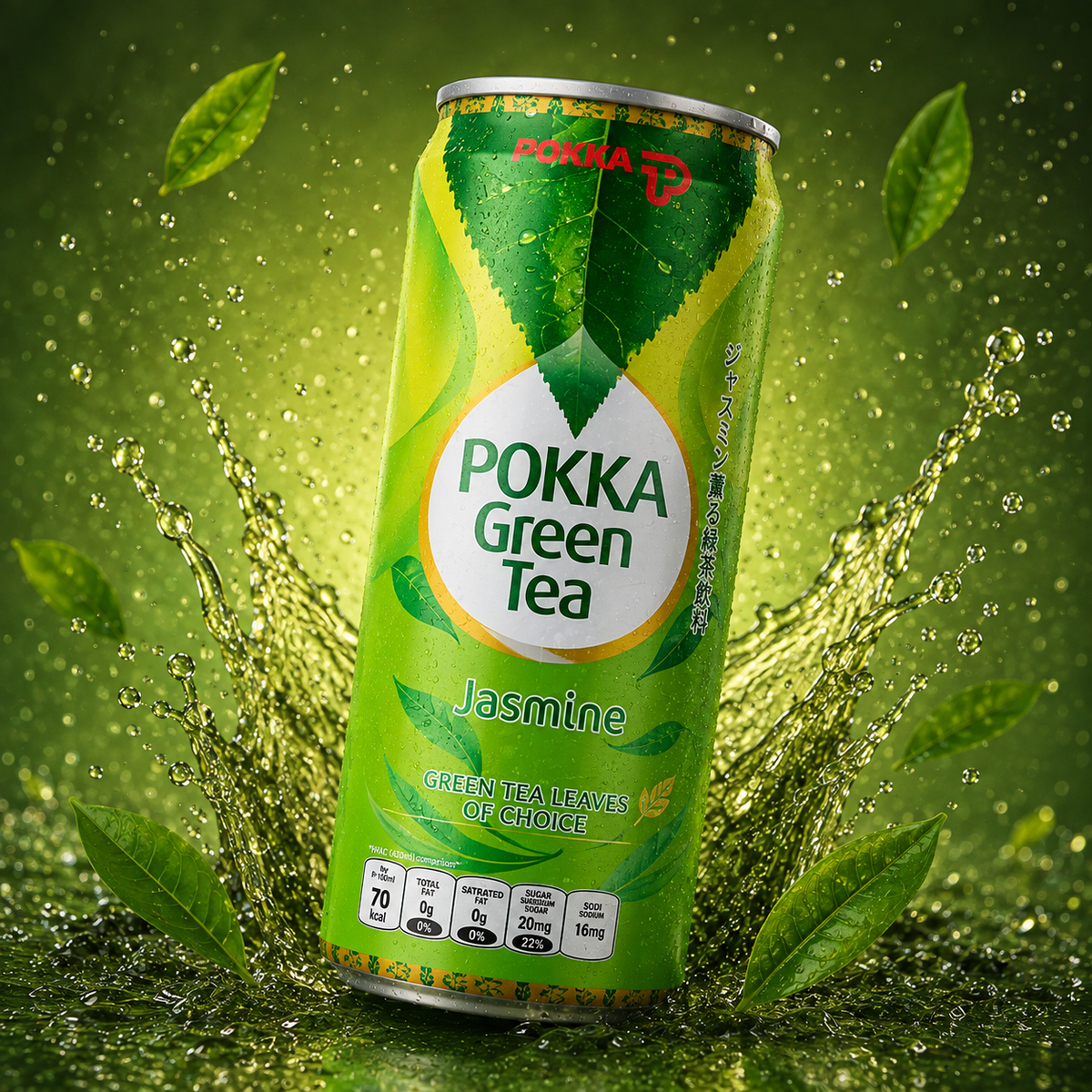 POKKA Green Tea Jasmine 300ml – Imported from Singapore