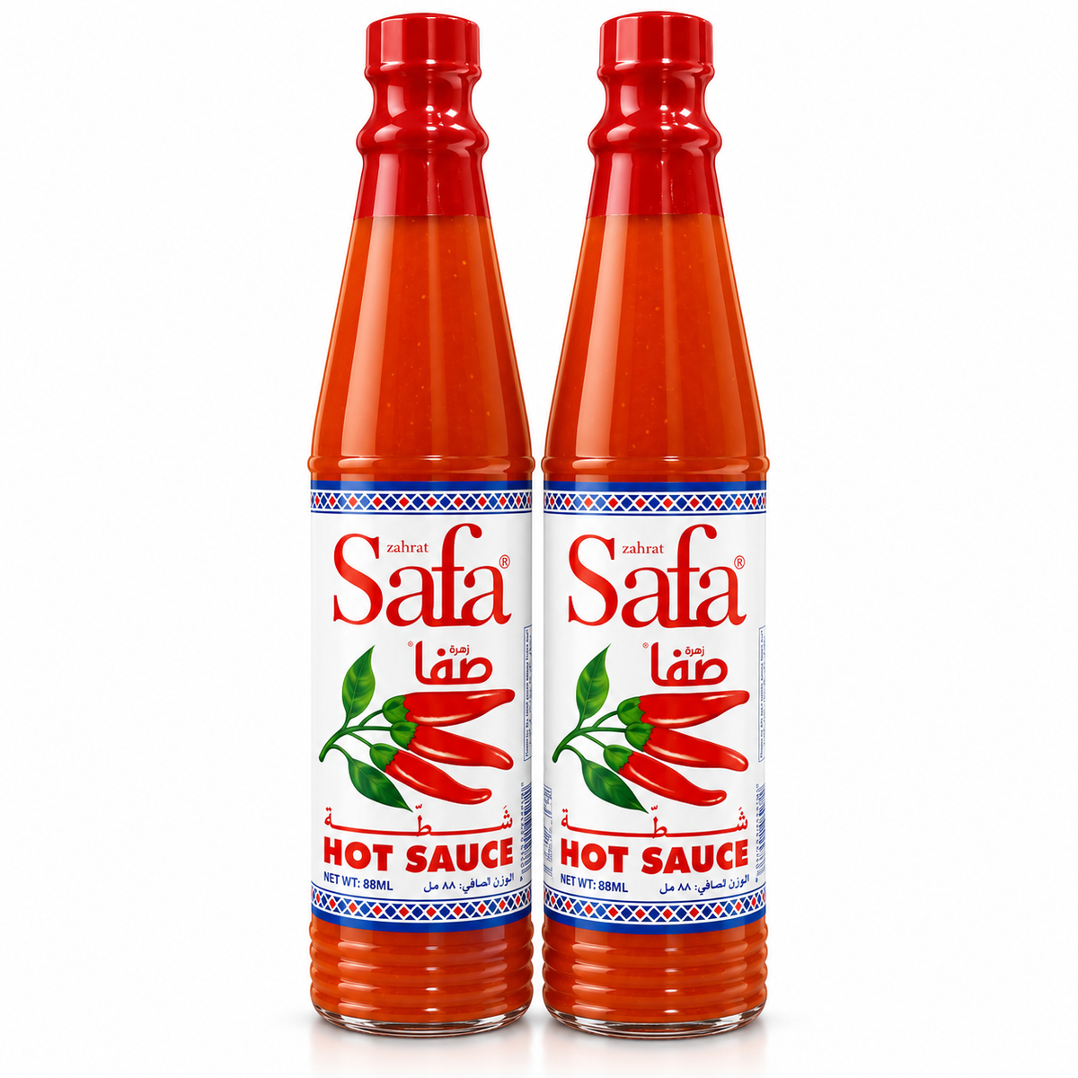 Safa Red Pepper Hot Sauce 88ml (Pack of 2) – Imported from UAE