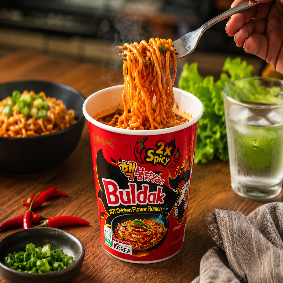 Samyang Buldak 2X Spicy Hot Chicken Flavor Ramen Cup 70g – Imported from Korea