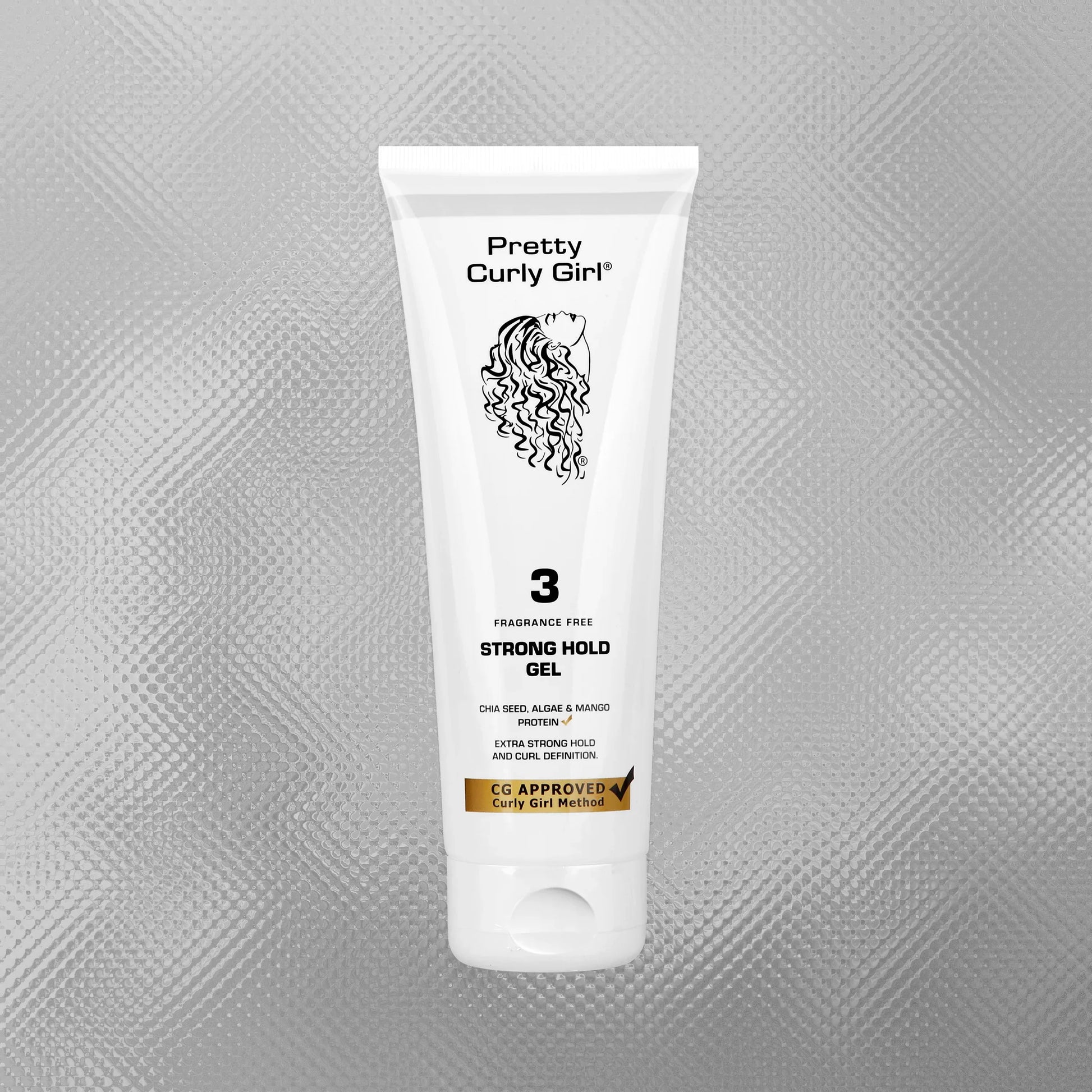 Pretty Curly Girl Extra Strong Hold Gel Fragrance Free 250ml imported curl styling gel