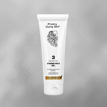 Pretty Curly Girl Extra Strong Hold Gel Fragrance Free 250ml imported curl styling gel