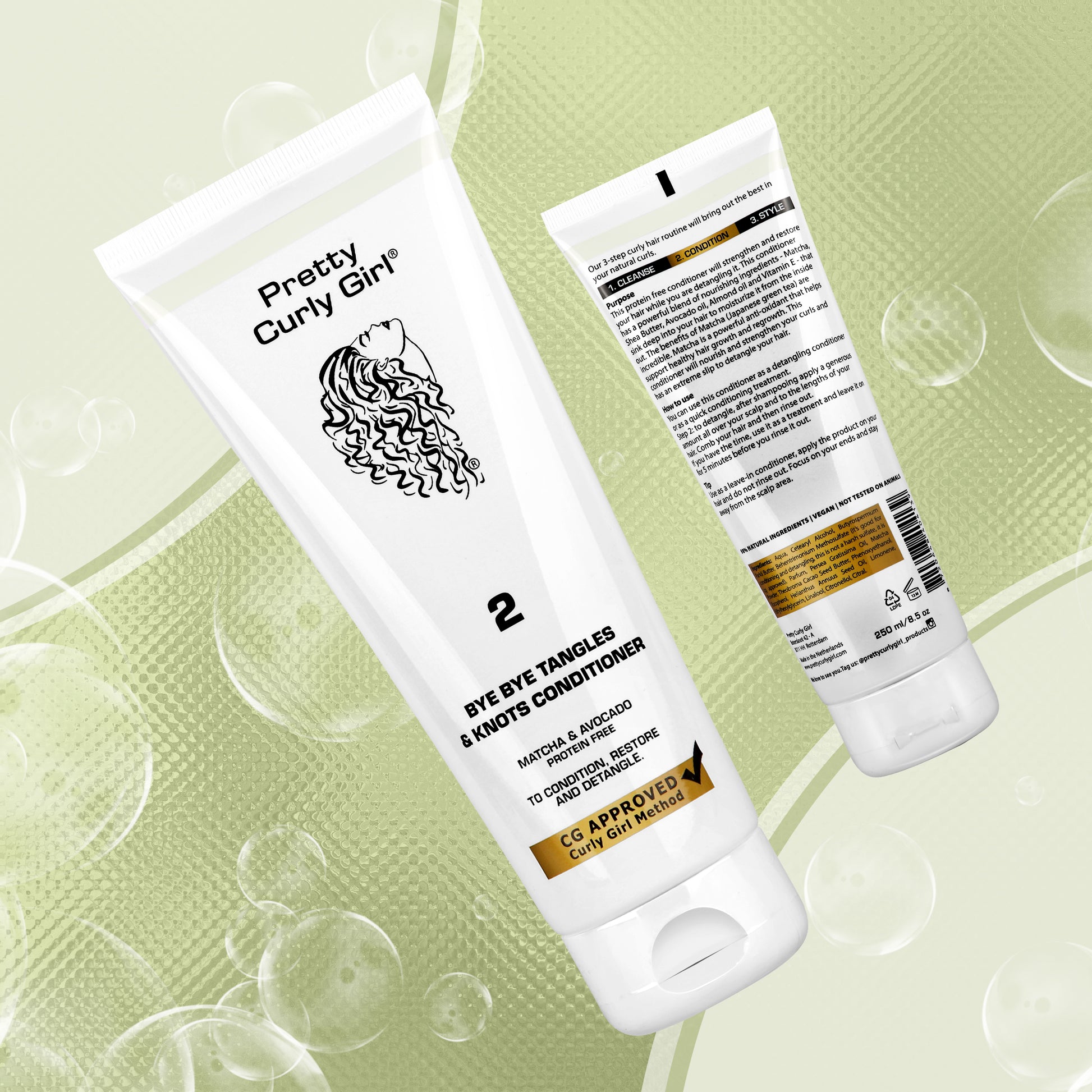 Pretty Curly Girl Bye Bye Tangles Conditioner 250ml ingredients