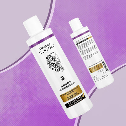 Flaxseed serum for defined frizz-free curls