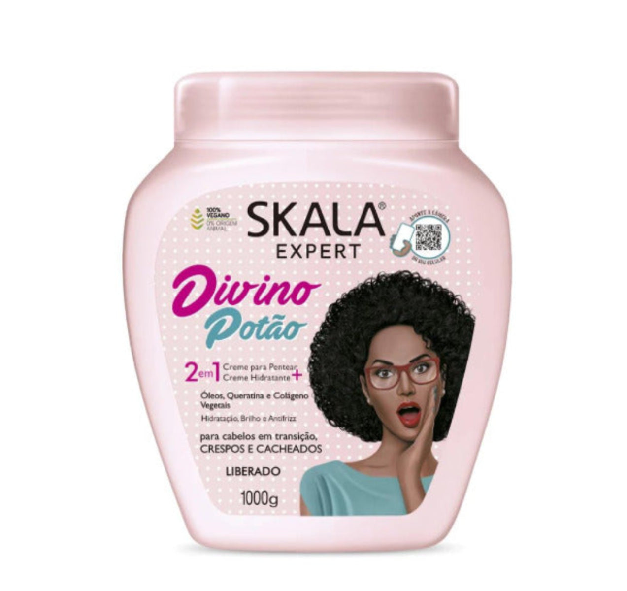 SKALA Expert Divino Potão 2-in-1 Hair Cream 1000g for curly and kinky hair