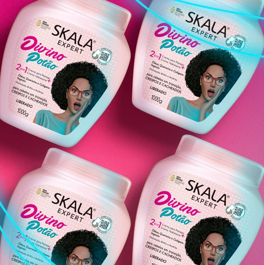 Divino Potão Hair Treatment Cream jar – paraben-free curl care formula