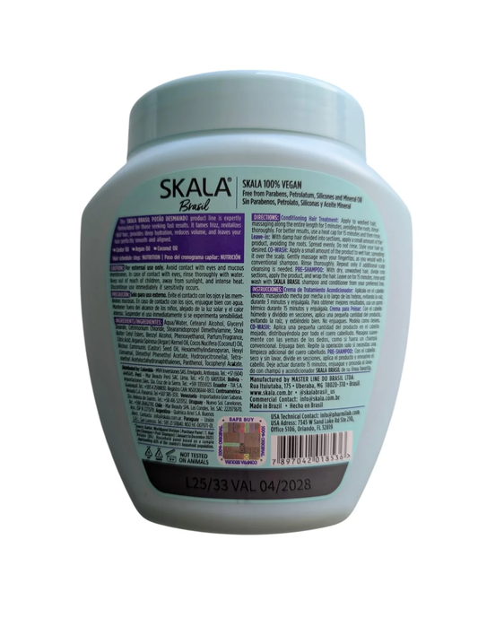 Skala Potão Desmaiado 2-in-1 Hair Treatment Cream & Leave-In 1000g – anti-frizz Brazilian hair mask product features