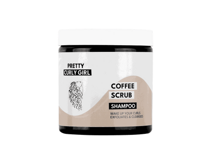 Anti dandruff coffee scrub shampoo bottle front view 250ml