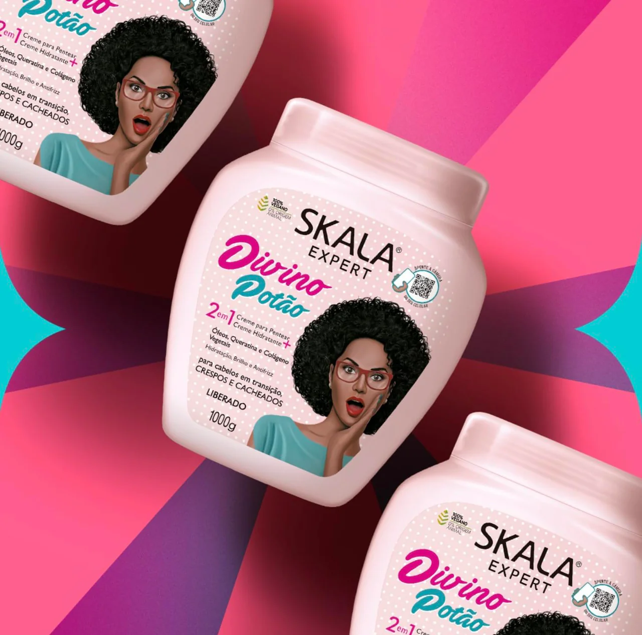 SKALA Divino Potão curl cream 1000g imported Brazilian hair treatment