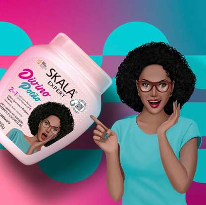 SKALA Expert Divino Potao 2-in-1 Hair Cream for Curly Hair, 1000g