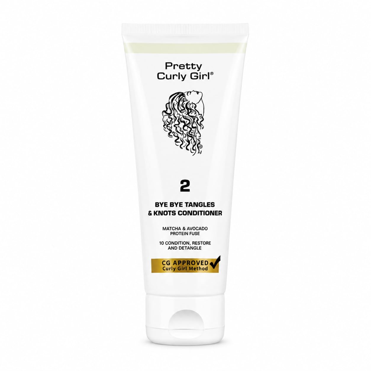 Pretty Curly Girl Bye Bye Tangles & Knots Conditioner 250 ml / 8.5 oz (Protein Free) 250 ml / 8.5 oz, made in the Netherlands