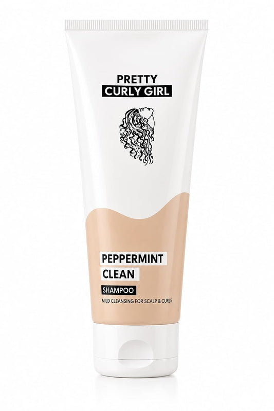 Pretty Curly Girl Peppermint Clean Shampoo (Protein-Free) 250 ml / 8.5 oz