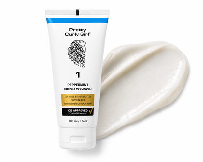Pretty Curly Girl Peppermint Fresh Co-Wash 100ML – Protein-Free CG Approved Cleanser