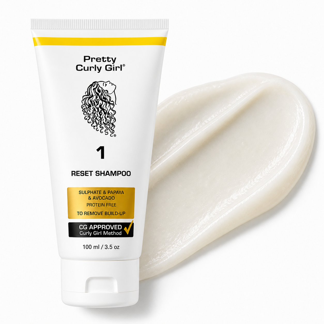 Pretty Curly Girl Reset Shampoo 100ML – Protein-Free Clarifying Shampoo for Curly Hair