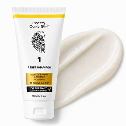 Pretty Curly Girl Reset Shampoo 100ML – Protein-Free Clarifying Shampoo for Curly Hair