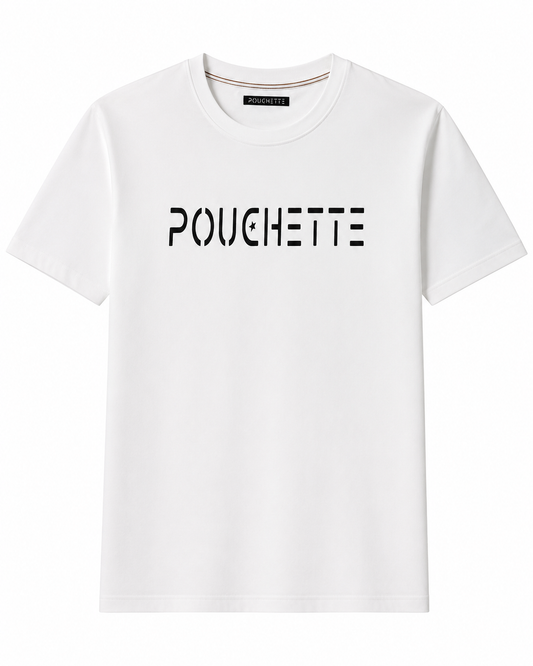 Men's Logo T-Shirt, White, Premium Cotton, Crew Neck, Casual Wear