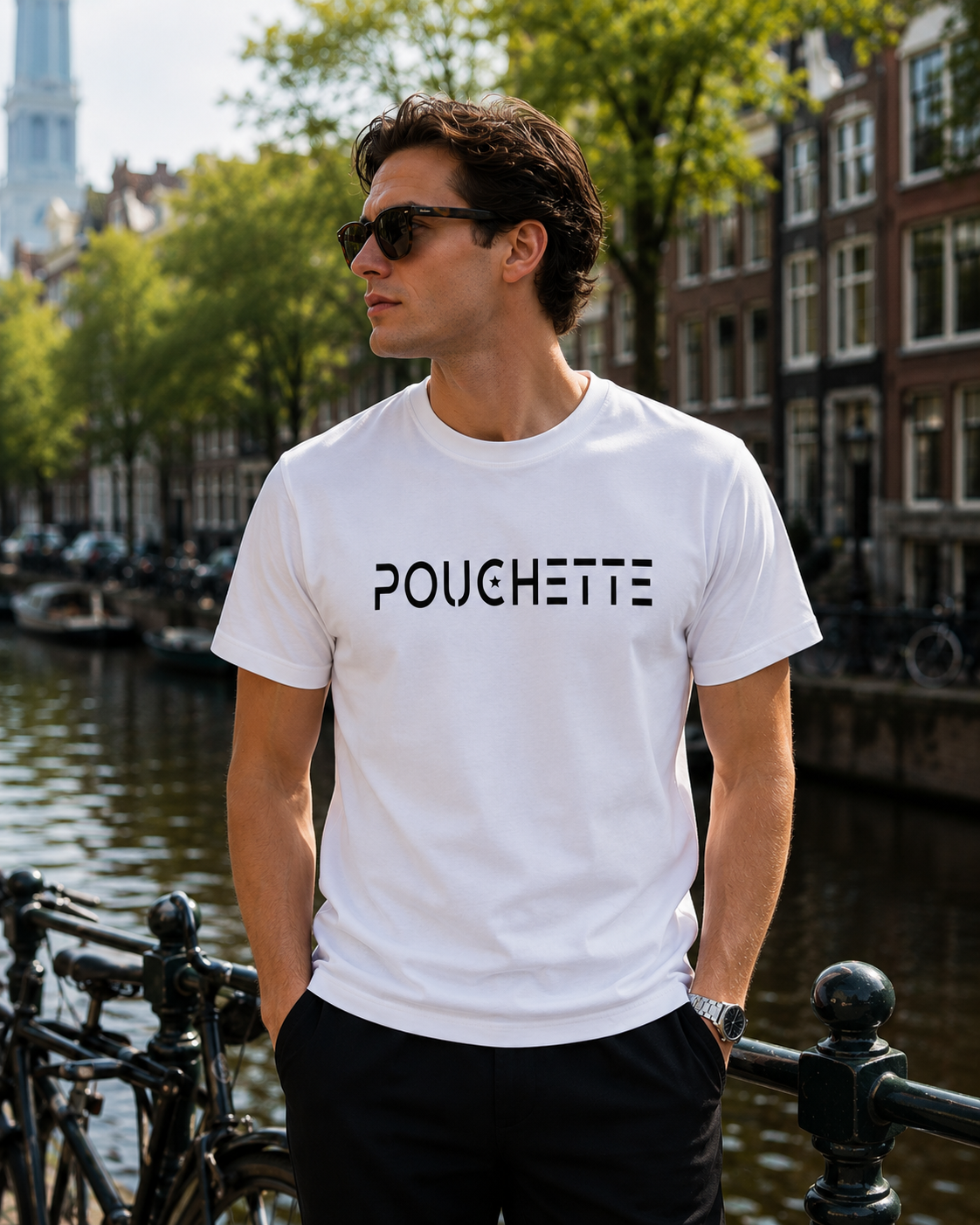 Men's Logo T-Shirt, White, Premium Cotton, Crew Neck, Casual Wear