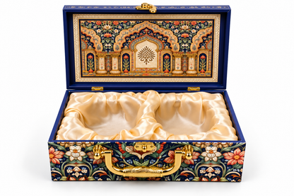 Gift Hamper with Imported Dried Fruits Box – 2 Glass Jars – Design 3