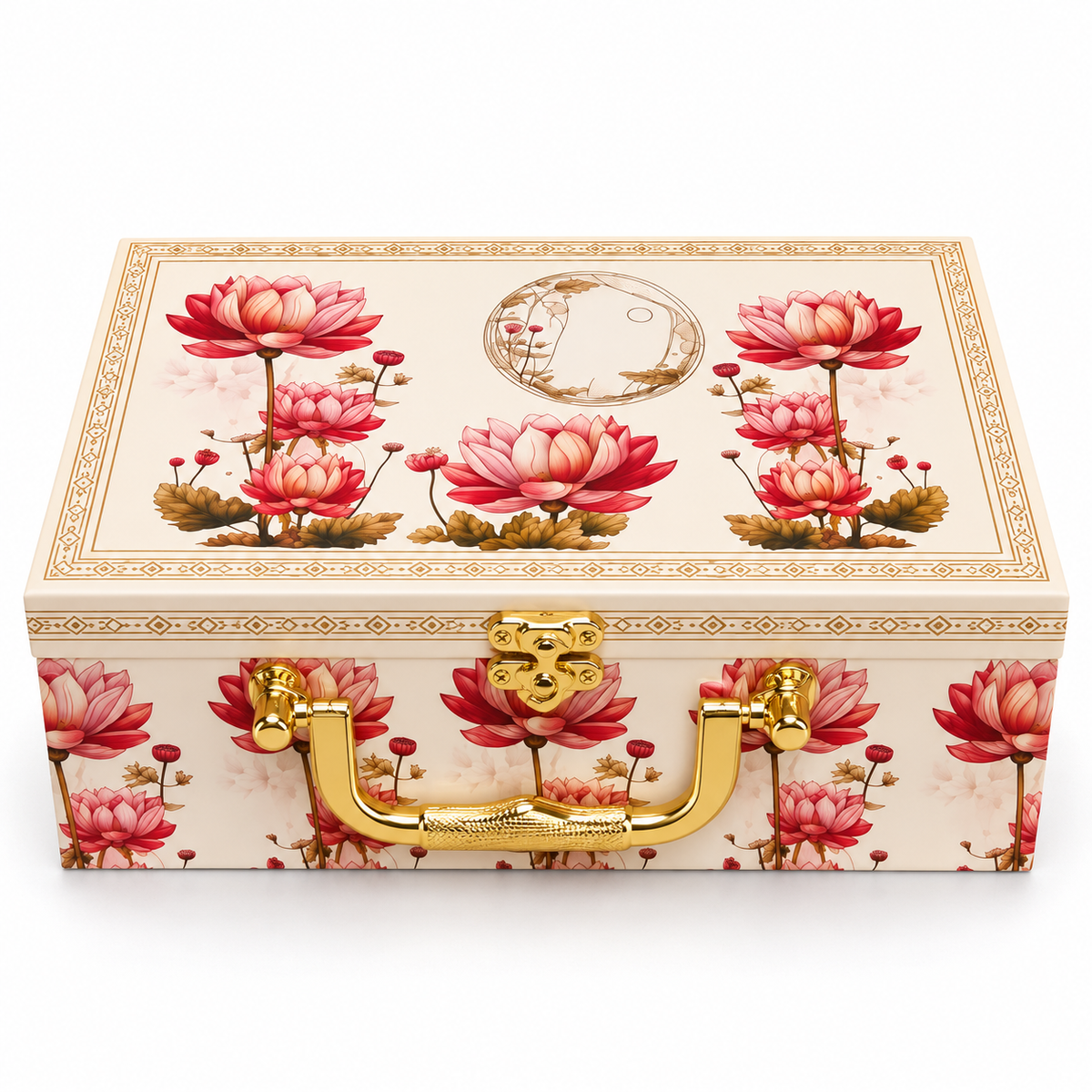 Gift Hamper with Imported Dried Fruits Box – 2 Glass Jars – Design 2